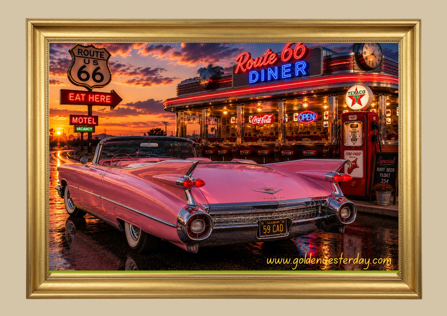 '59 Cadillac Eldorado — Route 66 Diner