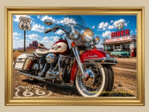Harley-Davidson Electra Glide — Monument Valley, Route 66