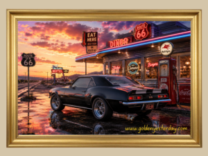 Black Camaro SS — Route 66 Diner