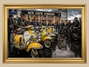 Mods and Rocker at the Ace Café ( VMRAC)