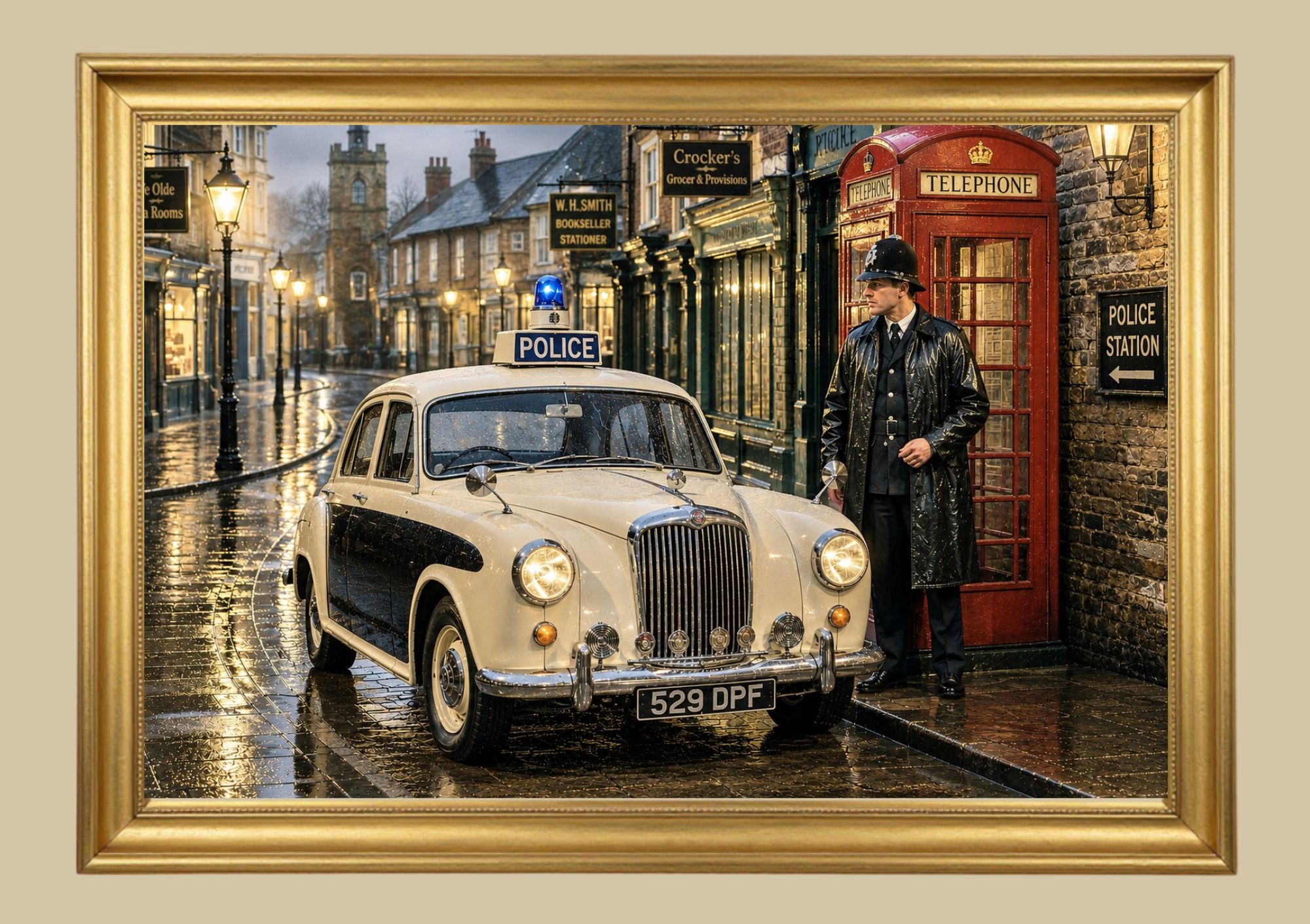 Bobby and Wolseley Car